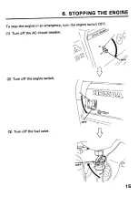 Предварительный просмотр 17 страницы Honda EB2200X Owner'S Manual