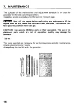 Предварительный просмотр 18 страницы Honda EB2200X Owner'S Manual