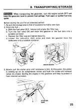 Предварительный просмотр 27 страницы Honda EB2200X Owner'S Manual