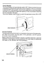 Предварительный просмотр 14 страницы Honda EB2500X Owner'S Manual