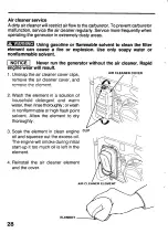 Предварительный просмотр 30 страницы Honda EB2500X Owner'S Manual