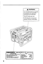 Preview for 8 page of Honda EB5000X Owner'S Manual