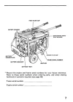 Предварительный просмотр 9 страницы Honda EB6500 Owner'S Manual