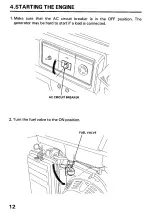 Предварительный просмотр 14 страницы Honda EB6500 Owner'S Manual