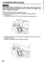 Предварительный просмотр 38 страницы Honda EB6500 Owner'S Manual