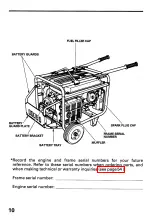 Предварительный просмотр 12 страницы Honda EB6500SX Owner'S Manual