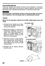 Предварительный просмотр 42 страницы Honda EB6500SX Owner'S Manual