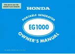 Honda EG1000 Owner'S Manual предпросмотр