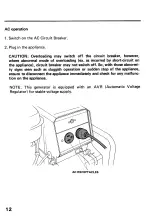 Preview for 15 page of Honda EG1000Z Owner'S Manual