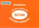 Honda EG1500 Owner'S Manual предпросмотр