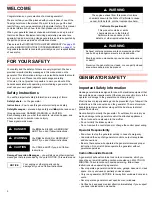 Preview for 2 page of Honda EG2800i Owner'S Manual