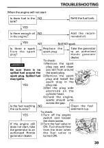 Предварительный просмотр 41 страницы Honda EG3500X Owner'S Manual