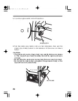 Предварительный просмотр 26 страницы Honda EG3600CL Owner'S Manual