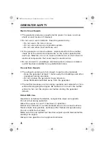 Предварительный просмотр 7 страницы Honda EG6500CXS Owner'S Manual