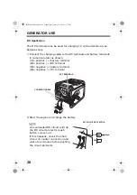 Предварительный просмотр 29 страницы Honda EG6500CXS Owner'S Manual