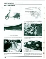 Предварительный просмотр 5 страницы Honda Elite 50 1987 Service Manual