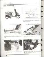 Предварительный просмотр 4 страницы Honda Elite 50 LX Service Manual