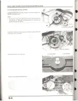 Предварительный просмотр 67 страницы Honda Elite 50 LX Service Manual