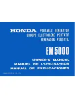 Honda EM 5000 A Owner'S Manual предпросмотр