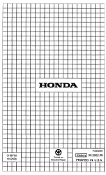 Предварительный просмотр 38 страницы Honda EM1800 Owner'S Manual