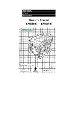 Honda EMS4500 Owner'S Manual preview