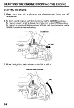 Preview for 26 page of Honda EN2500 Owner'S Manual