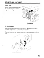 Предварительный просмотр 17 страницы Honda EP3100CX Owner'S Manual