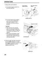 Предварительный просмотр 26 страницы Honda EP3100CX Owner'S Manual