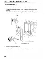 Предварительный просмотр 42 страницы Honda EP3100CX Owner'S Manual