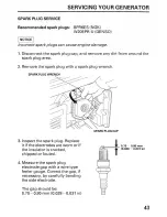 Предварительный просмотр 45 страницы Honda EP3100CX Owner'S Manual