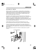 Предварительный просмотр 39 страницы Honda EU 1000i Owner'S Manual