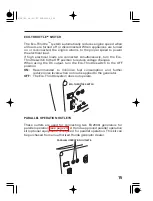 Preview for 17 page of Honda EU2000i Companion Owner'S Manual