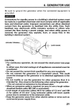 Preview for 23 page of Honda EU20I Owner'S Manual