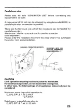 Preview for 27 page of Honda EU20I Owner'S Manual