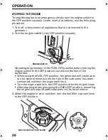 Preview for 28 page of Honda EU22i Owner'S Manual