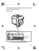 Предварительный просмотр 13 страницы Honda EU30is Owner'S Manual