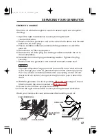 Preview for 49 page of Honda EU6500is Owner'S Manual