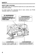 Предварительный просмотр 6 страницы Honda EVD4010 Owner'S Manual