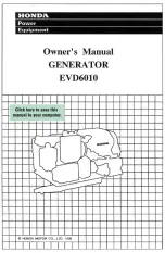 Honda EVD6010 Owner'S Manual preview