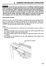 Предварительный просмотр 19 страницы Honda EW140 Owner'S Manual