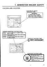 Preview for 5 page of Honda EW170 Owner'S Manual