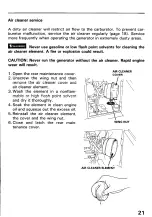 Предварительный просмотр 23 страницы Honda EX2200 Owner'S Manual