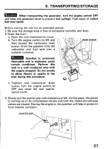 Предварительный просмотр 29 страницы Honda EX2200 Owner'S Manual