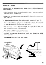 Предварительный просмотр 37 страницы Honda EX700c Owner'S Manual