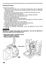 Предварительный просмотр 46 страницы Honda EX700c Owner'S Manual