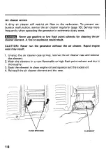 Preview for 20 page of Honda EX800 Owner'S Manual