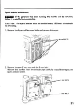 Preview for 23 page of Honda EX800 Owner'S Manual