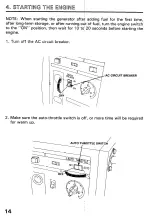 Preview for 16 page of Honda EXW171S Owner'S Manual