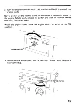 Preview for 17 page of Honda EXW171S Owner'S Manual