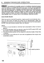 Preview for 18 page of Honda EXW171S Owner'S Manual